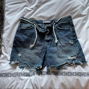 Seaman’s denim beach shorts